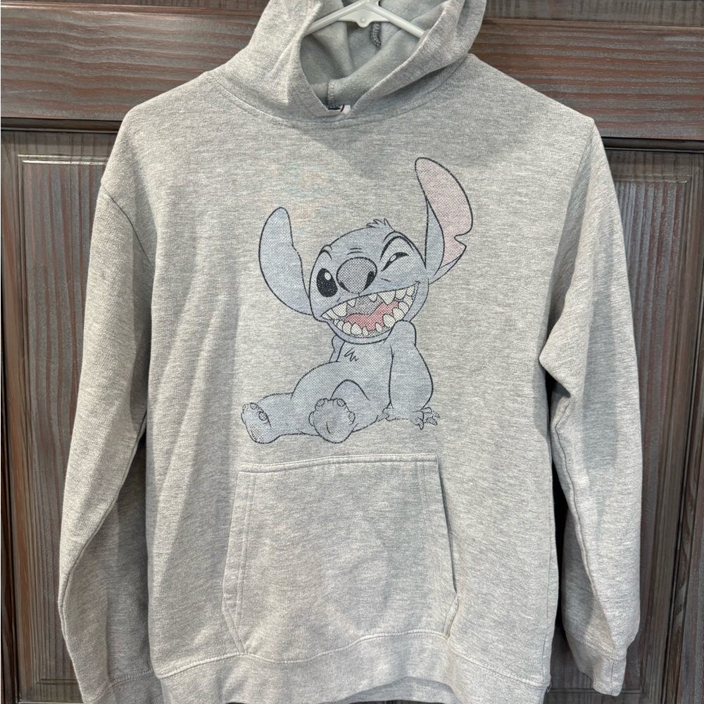 Disney Stitch Gray Fleece Hoodie